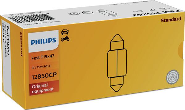 PHILIPS 12850CP - Лампа накаливания, освещение салона parts5.com