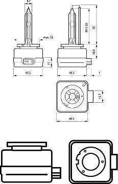 PHILIPS 85415XVC1 - Лампа накаливания, основная фара parts5.com