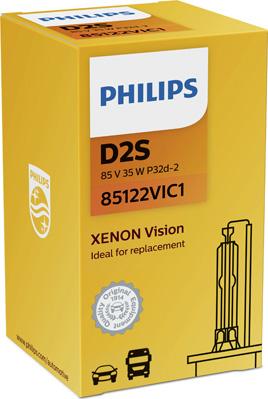 PHILIPS 85122VIC1 - Лампа накаливания, фара дальнего света parts5.com