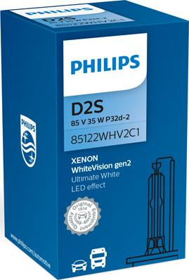 PHILIPS 85122WHV2C1 - Лампа накаливания, фара дальнего света parts5.com