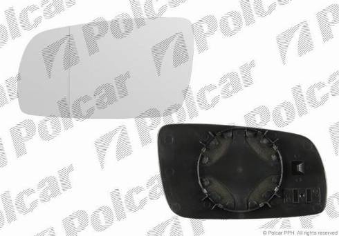 Polcar 9550545M - Зеркальное стекло, наружное зеркало parts5.com