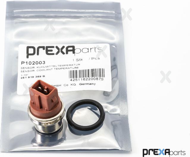 PREXAparts P102003 - Датчик, температура охлаждающей жидкости parts5.com