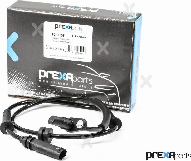 PREXAparts P201105 - Датчик ABS, частота вращения колеса parts5.com