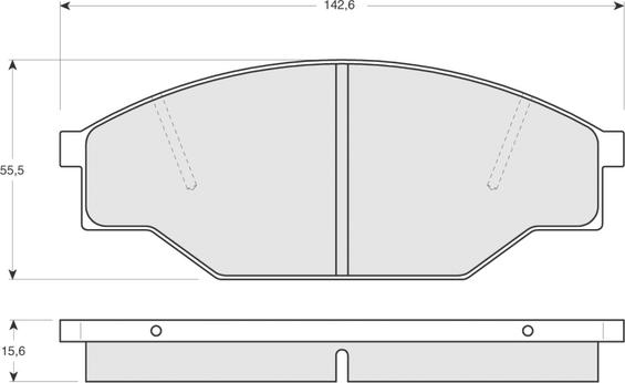 SAFETY TA135K - Тормозные колодки, дисковые, комплект parts5.com