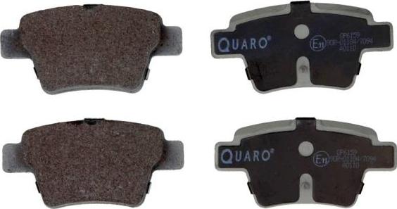 QUARO QP6159 - Тормозные колодки, дисковые, комплект parts5.com