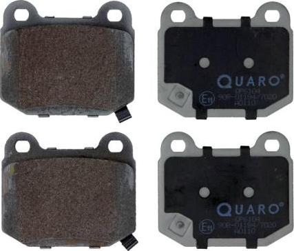 QUARO QP6104 - Тормозные колодки, дисковые, комплект parts5.com