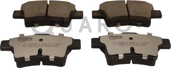 QUARO QP3088C - Тормозные колодки, дисковые, комплект parts5.com