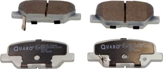 QUARO QP3175 - Тормозные колодки, дисковые, комплект parts5.com