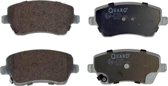 QUARO QP7494 - Тормозные колодки, дисковые, комплект parts5.com