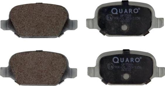 QUARO QP7589 - Тормозные колодки, дисковые, комплект parts5.com