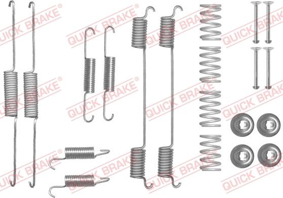 QUICK BRAKE 1050861 - Комплектующие, барабанный тормозной механизм parts5.com