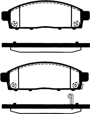 GMC 2452901 - Тормозные колодки, дисковые, комплект parts5.com