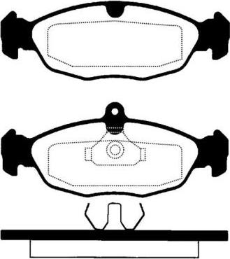 Holden S93267112 - Тормозные колодки, дисковые, комплект parts5.com