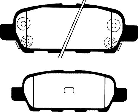 GMC 2387101 - Тормозные колодки, дисковые, комплект parts5.com