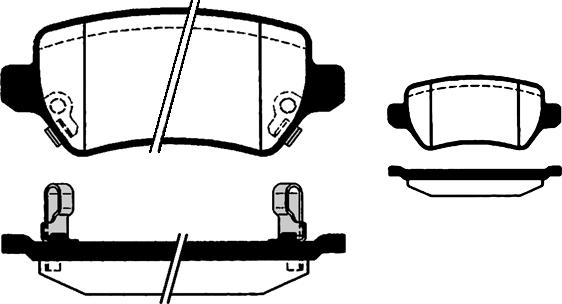 Holden 93 170 602 - Тормозные колодки, дисковые, комплект parts5.com