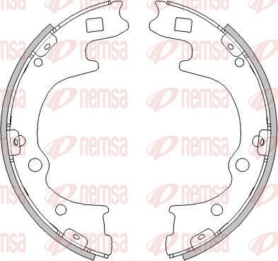 Remsa 449600 - Тормозные башмаки, барабанные parts5.com