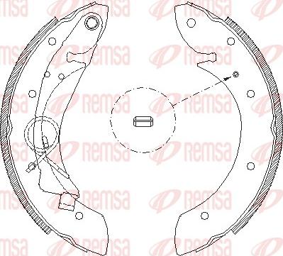 Remsa 4419.00 - Тормозные башмаки, барабанные parts5.com