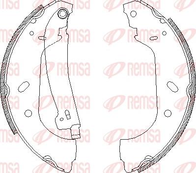 Remsa 4417.01 - Тормозные башмаки, барабанные parts5.com