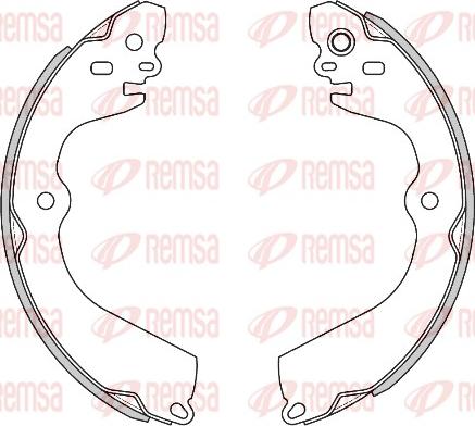 Remsa 4470.00 - Тормозные башмаки, барабанные parts5.com