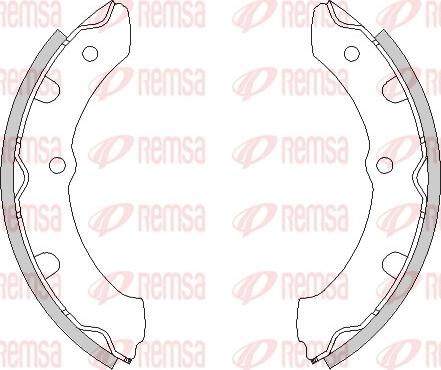 Remsa 4472.00 - Тормозные башмаки, барабанные parts5.com