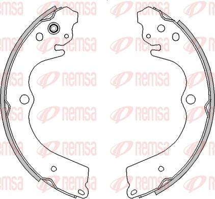 Remsa 454500 - Тормозные башмаки, барабанные parts5.com