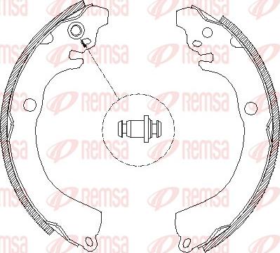 Remsa 4664.00 - Тормозные башмаки, барабанные parts5.com