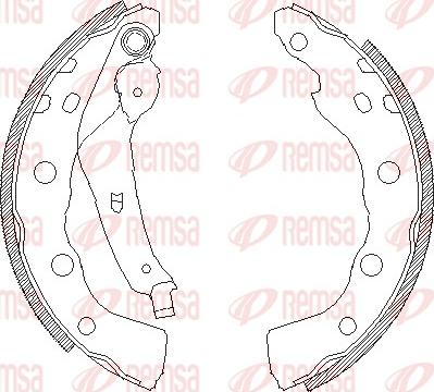 Remsa 4059.00 - Brake Shoe, Drum brakes parts5.com