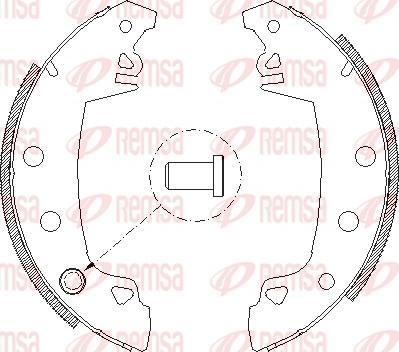 Remsa 4017.01 - Тормозные башмаки, барабанные parts5.com