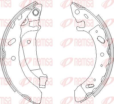 Remsa 4194.01 - Тормозные башмаки, барабанные parts5.com