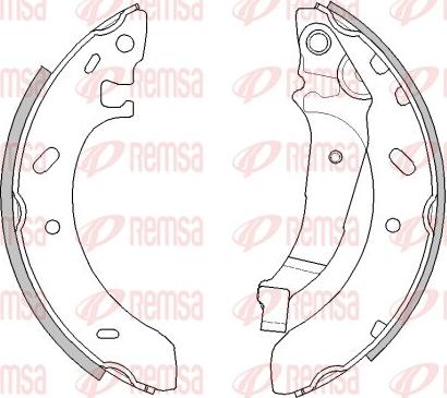 Remsa 4194.02 - Тормозные башмаки, барабанные parts5.com