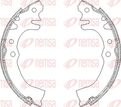 Remsa 4155.00 - Тормозные башмаки, барабанные parts5.com