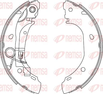 Remsa 4163.00 - Тормозные башмаки, барабанные parts5.com