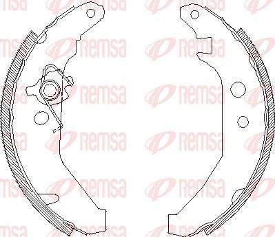 Remsa 4185.00 - Тормозные башмаки, барабанные parts5.com