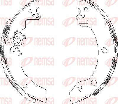 Remsa 4186.00 - Тормозные башмаки, барабанные parts5.com