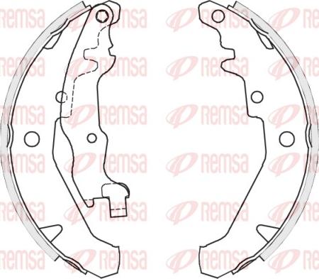 Remsa 4139.01 - Тормозные башмаки, барабанные parts5.com