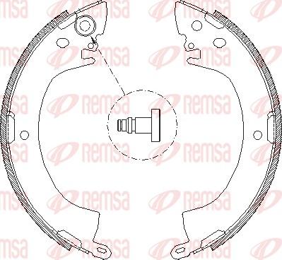 Remsa 4122.00 - Тормозные башмаки, барабанные parts5.com