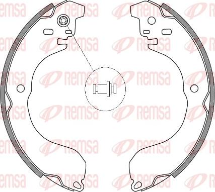 Remsa 4265.00 - Тормозные башмаки, барабанные parts5.com