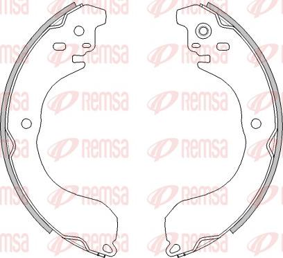 Remsa 4265.01 - Тормозные башмаки, барабанные parts5.com