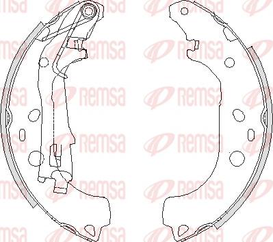 Remsa 4206.00 - Тормозные башмаки, барабанные parts5.com