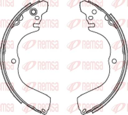 Remsa 4233.00 - Тормозные башмаки, барабанные parts5.com