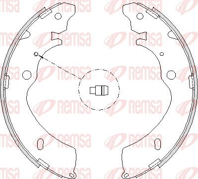 Remsa 4224.00 - Тормозные башмаки, барабанные parts5.com