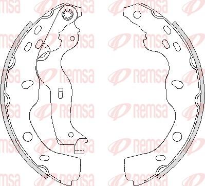 Remsa 4227.00 - Тормозные башмаки, барабанные parts5.com