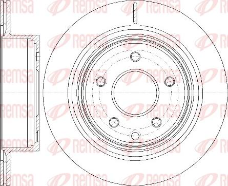 Remsa 6998.10 - Тормозной диск parts5.com