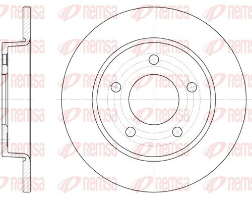 Remsa 6906.00 - Тормозной диск parts5.com