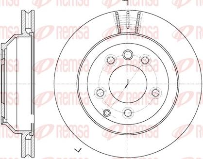 Remsa 6971.10 - Тормозной диск parts5.com