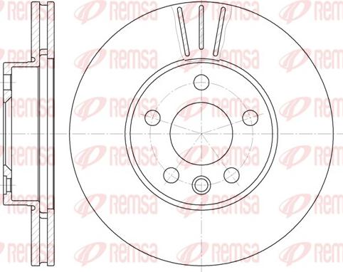 Remsa 6496.10 - Тормозной диск parts5.com