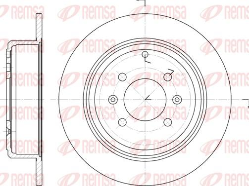 Remsa 6498.00 - Тормозной диск parts5.com