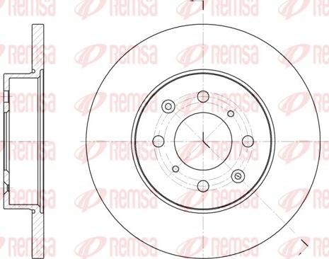 Remsa 6451.00 - Тормозной диск parts5.com