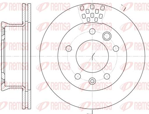 Remsa 6461.10 - Тормозной диск parts5.com