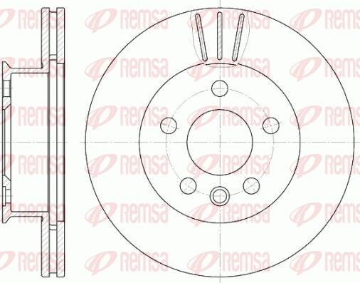 Remsa 6416.10 - Тормозной диск parts5.com